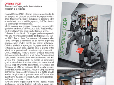 Press Officine IADR may june 2014 Genovaimpresa